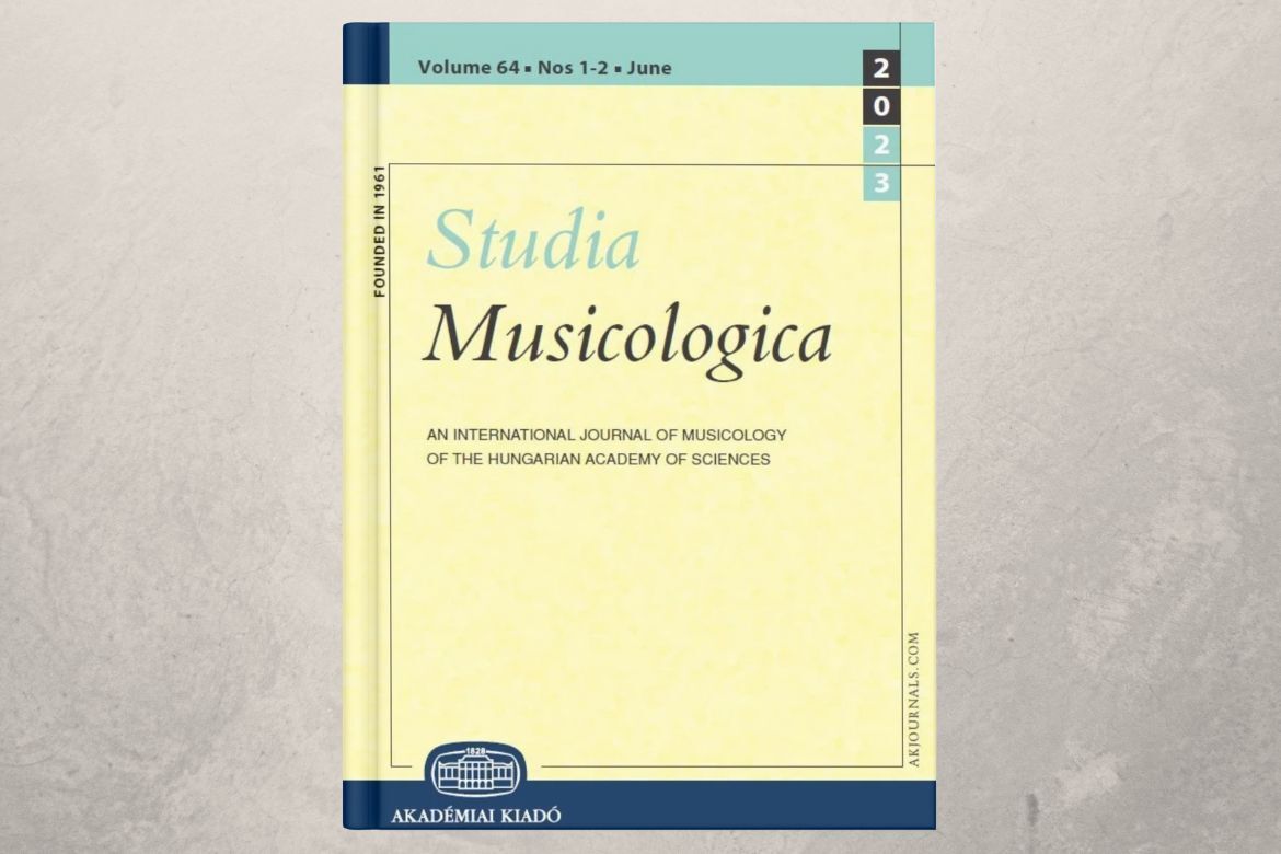 Megjelent a Studia Musicologica 64.