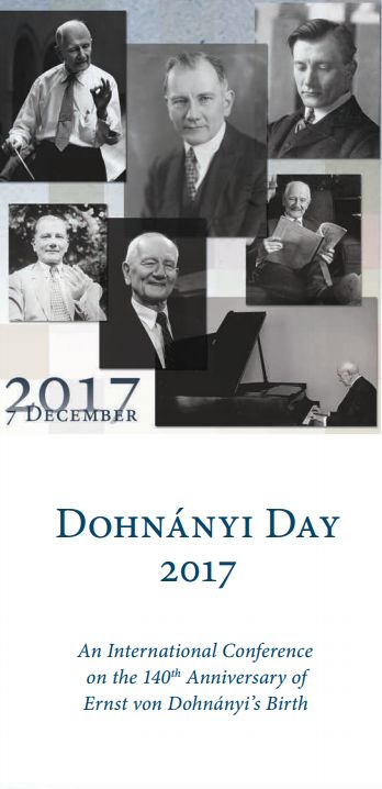 Nemzetközi Dohnányi-nap a Zenetudományi Intézetben