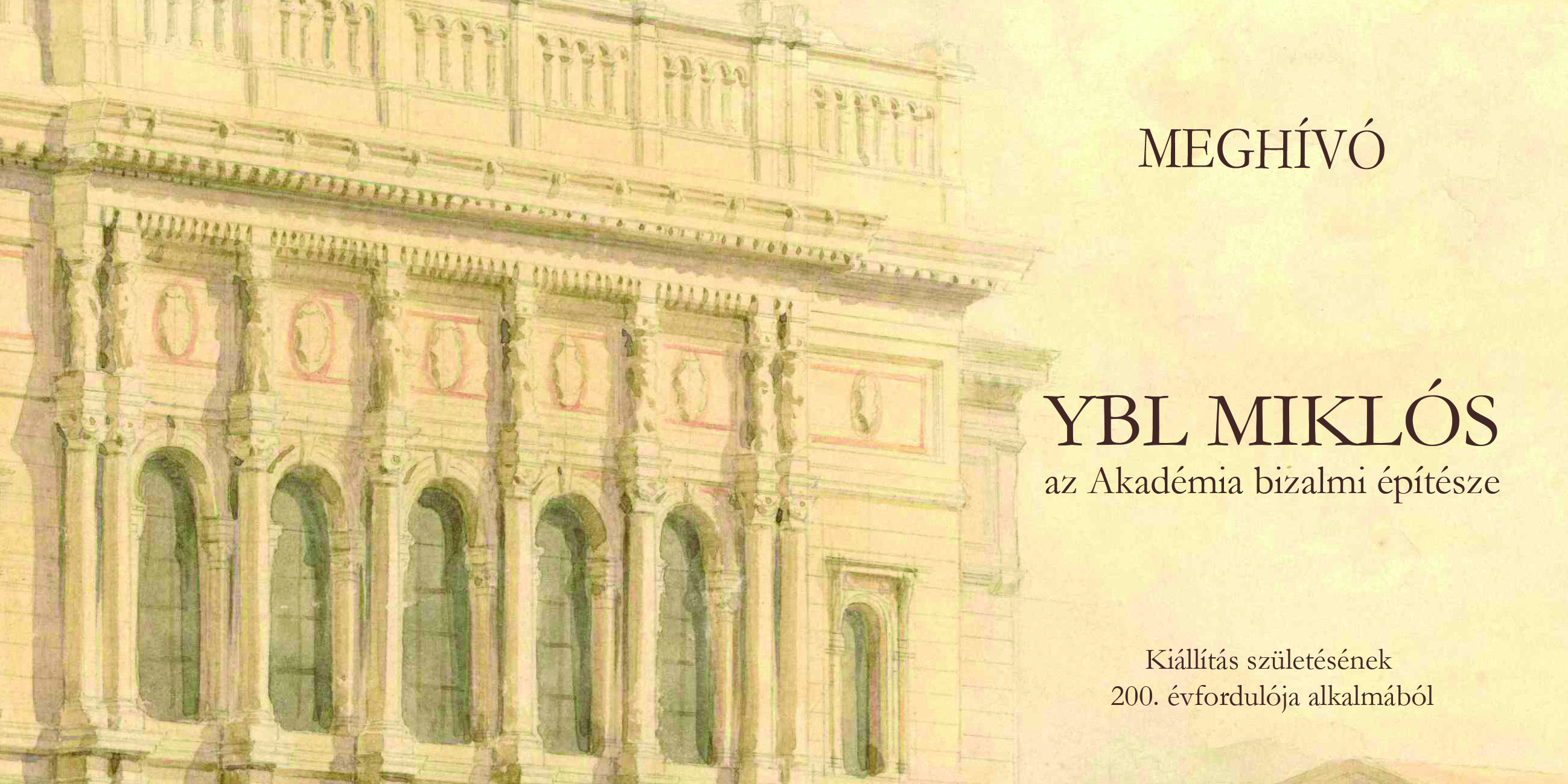 Konferencia és kiállítás Ybl Miklós emlékére az MTA Művészeti Gyűjteményében