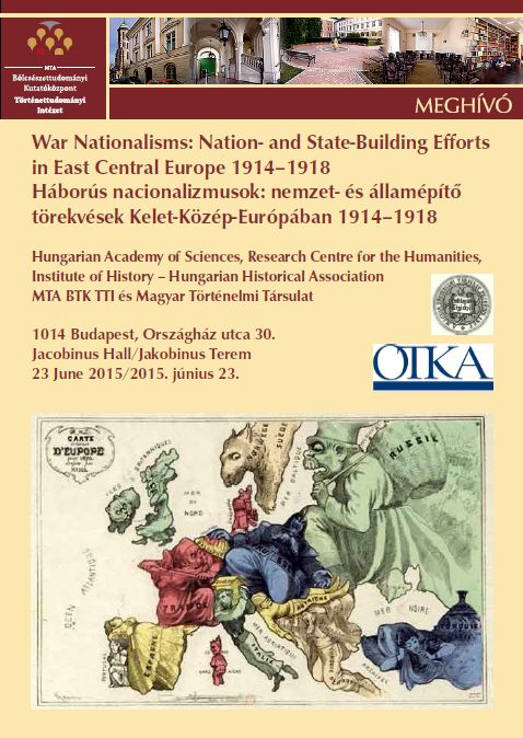 Nemzetközi konferencia az első világháborús nacionalizmusokról a Történettudományi Intézetben