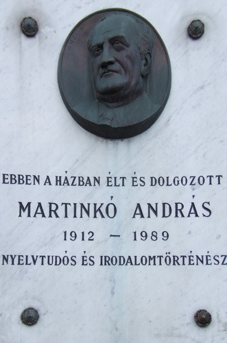 Martinko Andras emlektabla