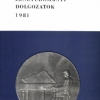 Zenetudományi Dolgozatok 1981